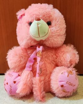 Pink Teddy with scarf