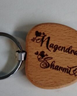 Wooden Keychain With name