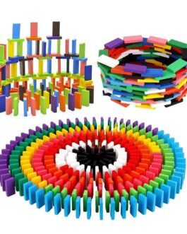 Wooden Dominos – 120 pcs with Twelve Colours | Education Toy for 5 years Old